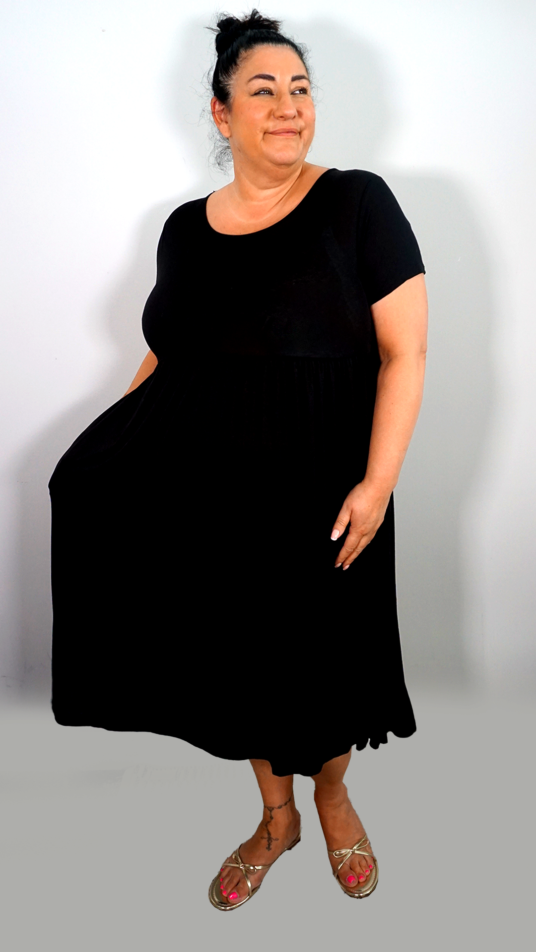 T-shirt Dress - Black