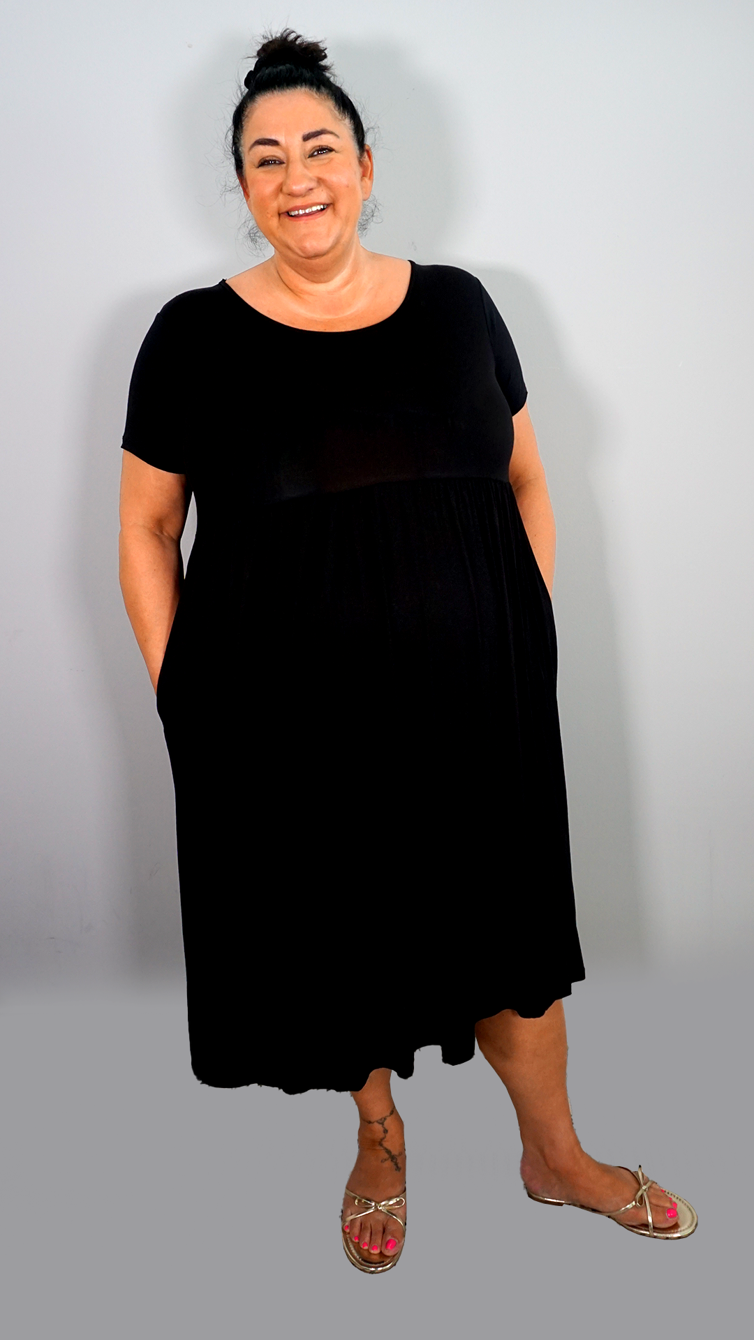 T-shirt Dress - Black