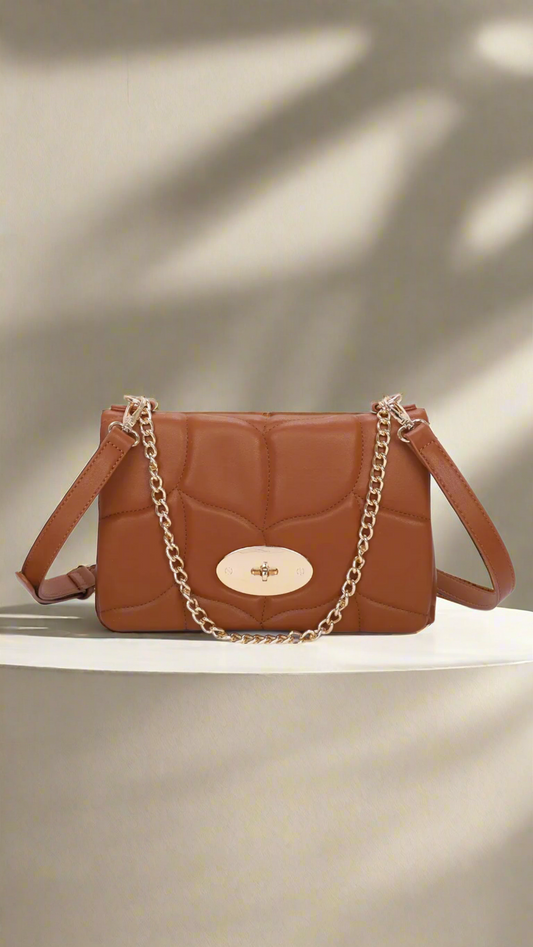 Camden Bloom Quilted Bag - Brown