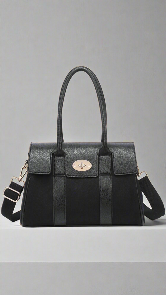 ELEGANCE AVENUE TOTE - BLACK