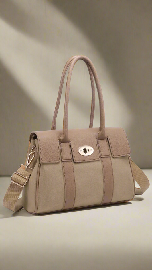 ELEGANCE AVENUE TOTE - MUSHROOM