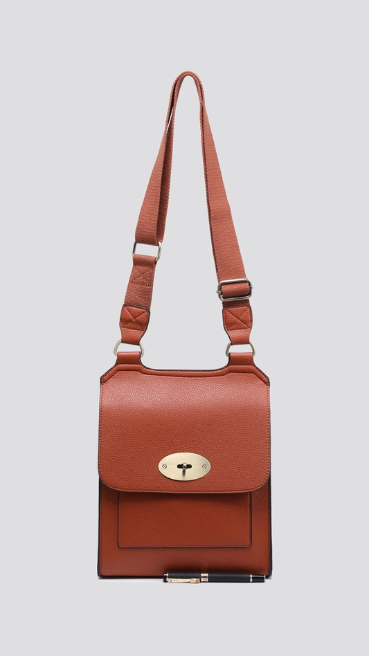 METRO AVENUE CROSSBODY BAG - TAN
