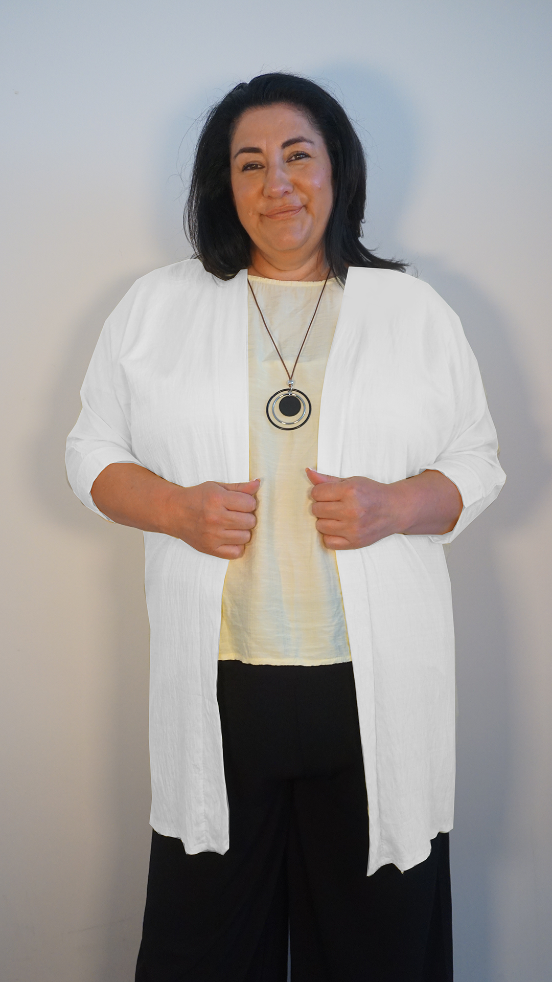 LONGLINE LIGHTWEIGHT JACKET - WHITE